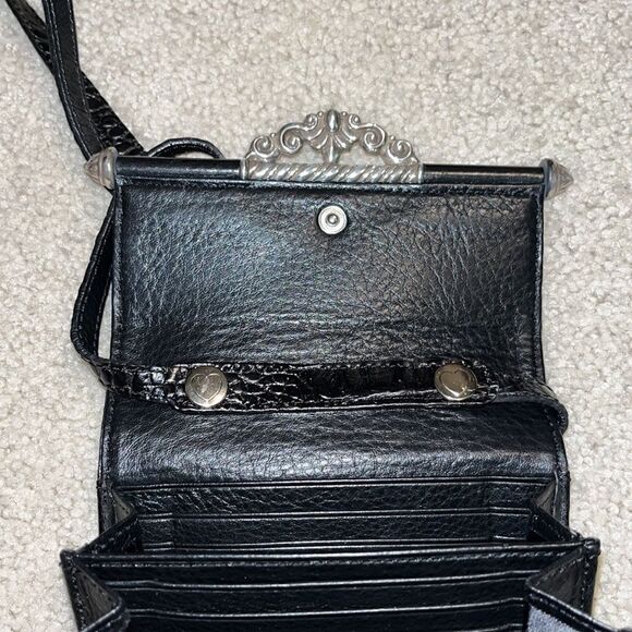 Leather Brighton Bag with Heavy Metal Accents - Picture 4 of 4